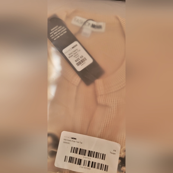 Fashion Nova- Wild Hearts Rise Tank Top (Taupe) *new* - Picture 7 of 8